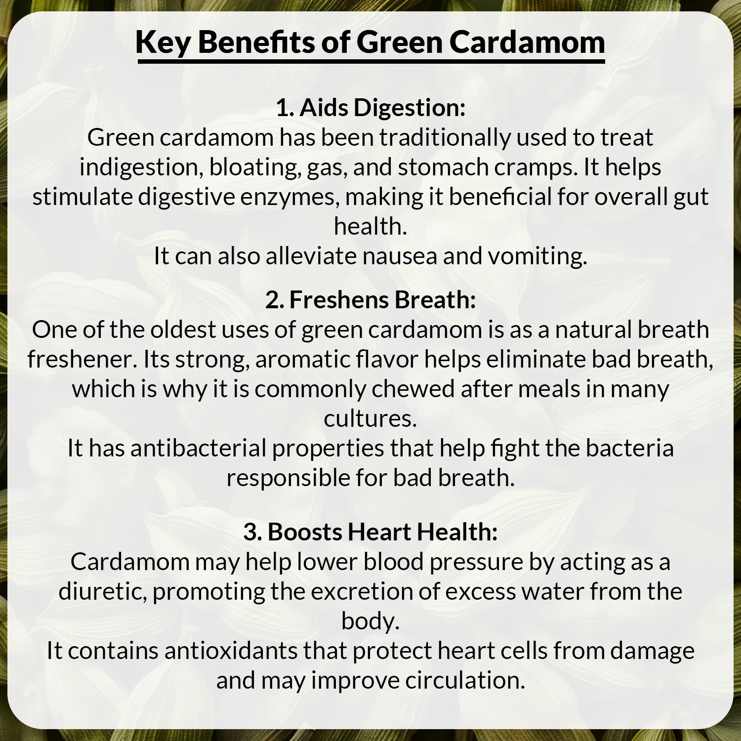 High Quality Medium Size Cardamom 7-8mm - Image 4