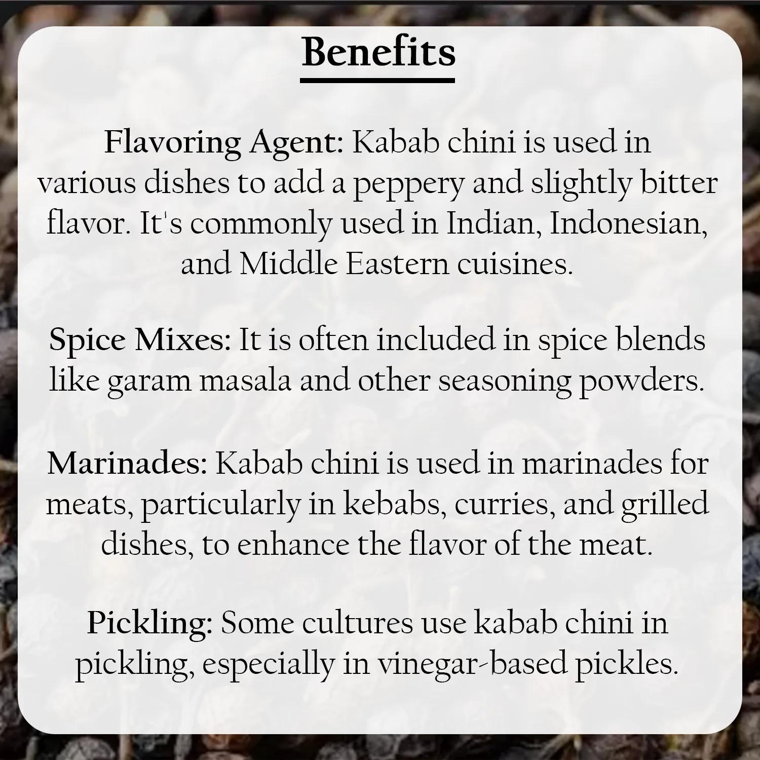 Premium Quality AllSpice (Kabab Chini)- 100gm - Image 6