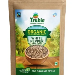Organic White Pepper Malabar 100gm