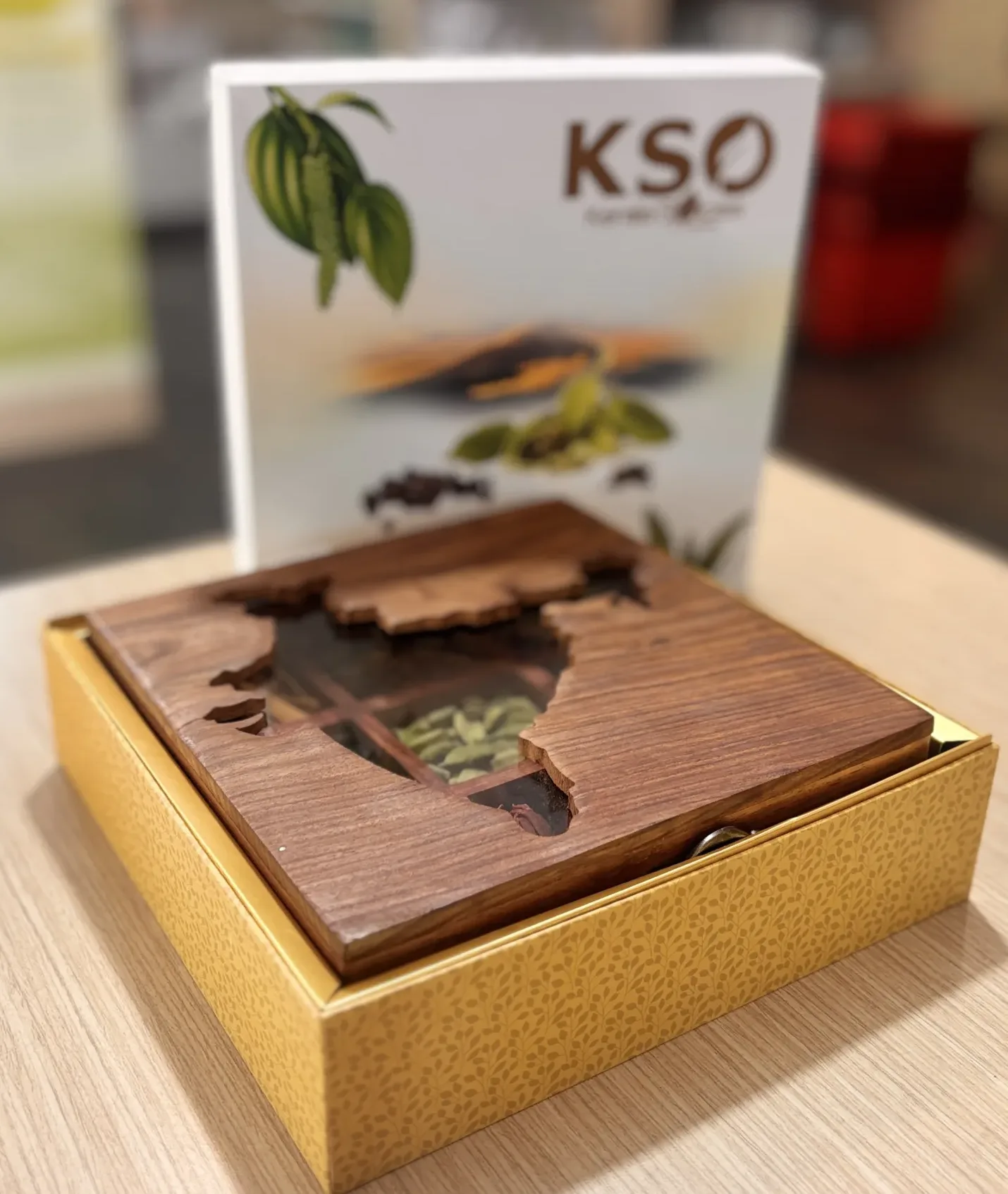 Indian Wooden Spice Cabinet - Image 3