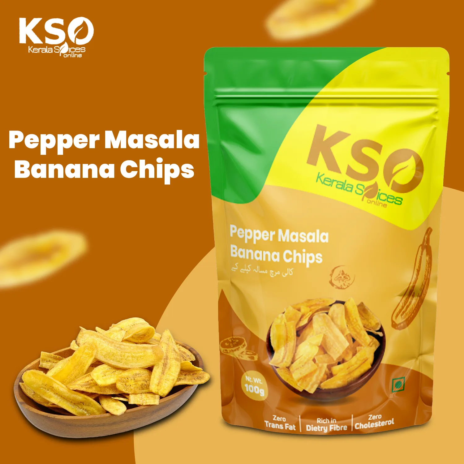 Pepper Masala Banana Chips 200gm - Image 4