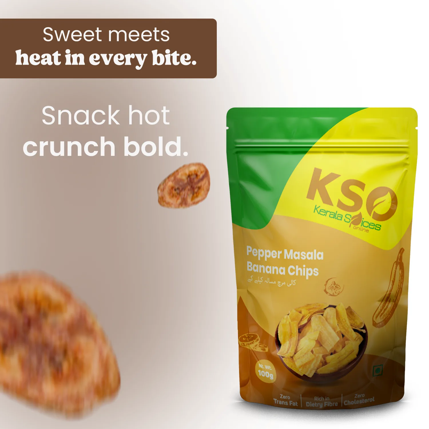 Pepper Masala Banana Chips 200gm - Image 5