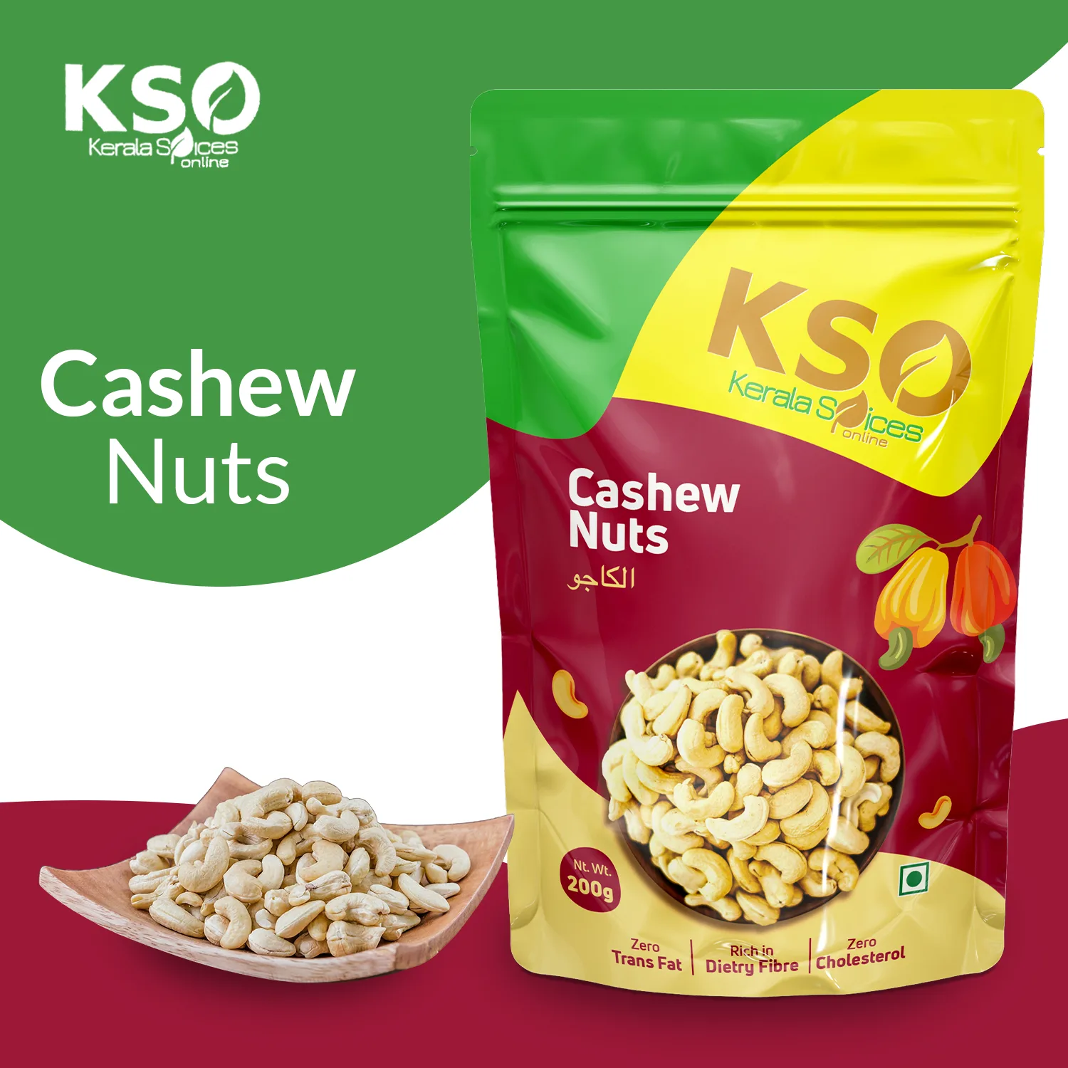 Cashew Nuts W-240 (Normal) -250g - Image 3