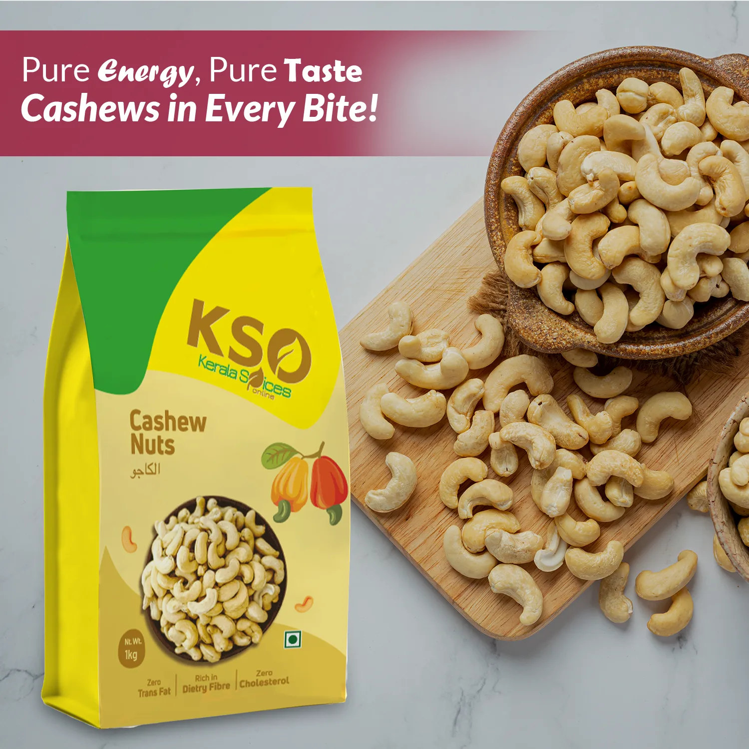 Healthy Cashew Nuts W 240 1kg - Image 3
