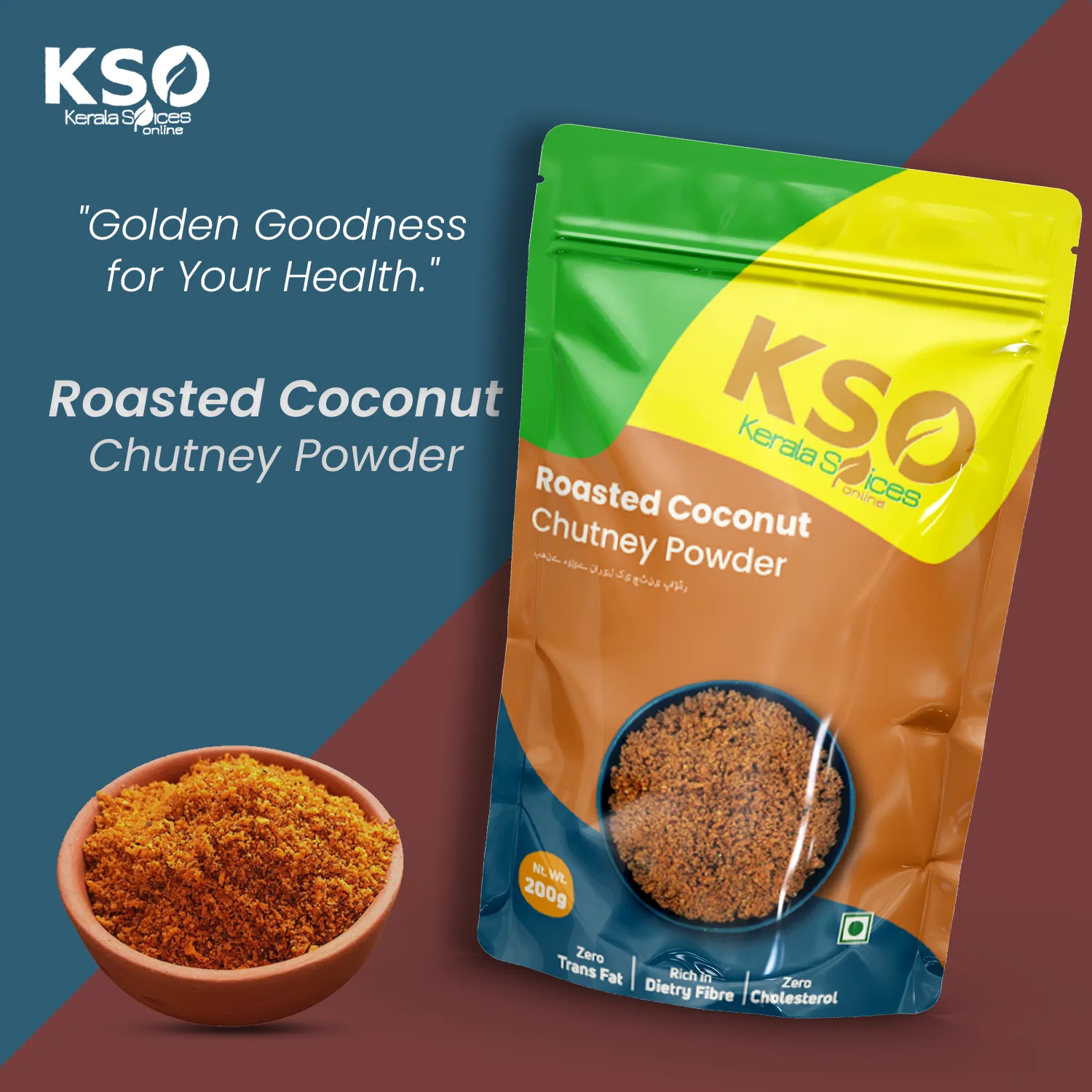 Roasted Coconut Chutney Powder 250gm - Image 3