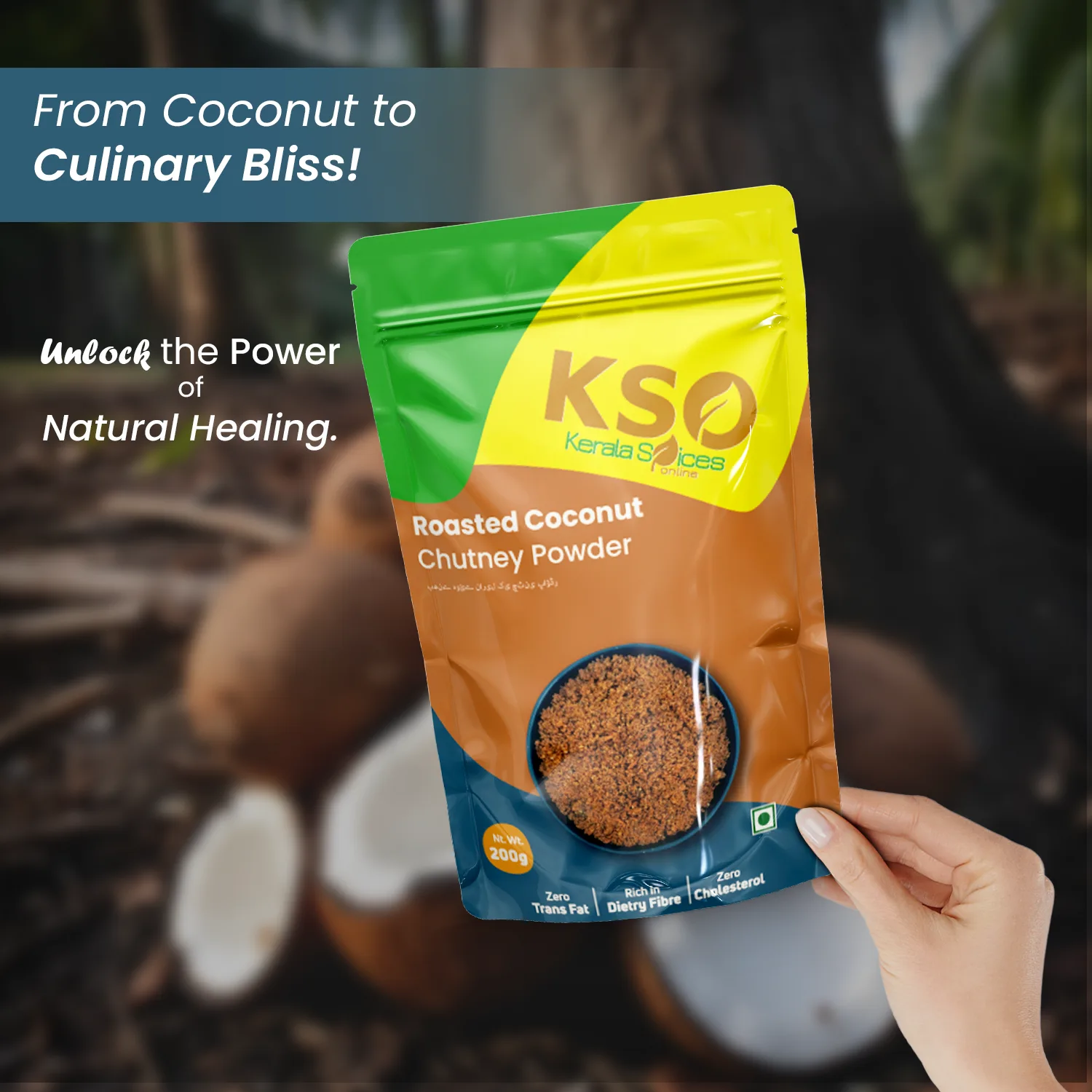 Roasted Coconut Chutney Powder 250gm - Image 4