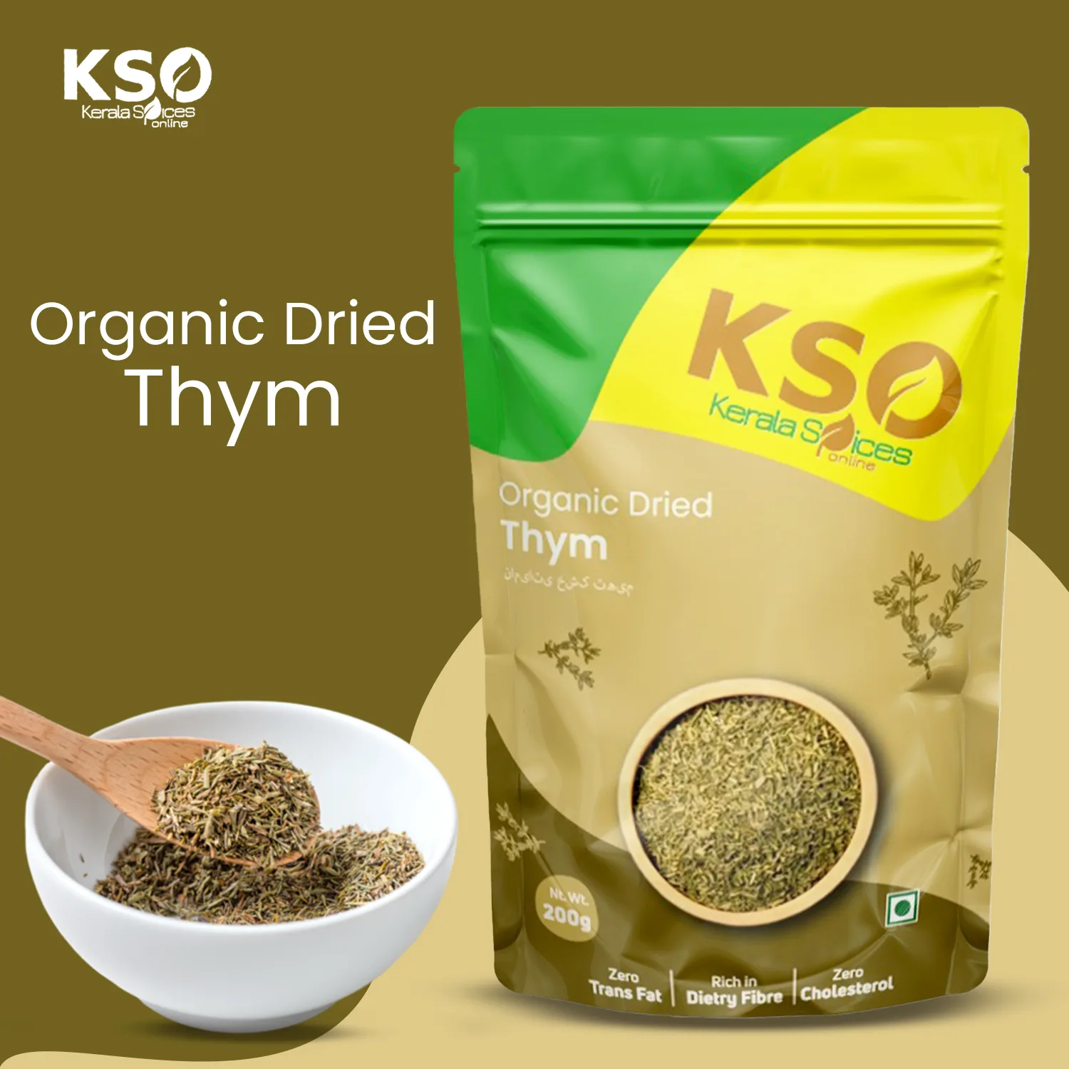Organic Dried Thyme 100g - Image 2