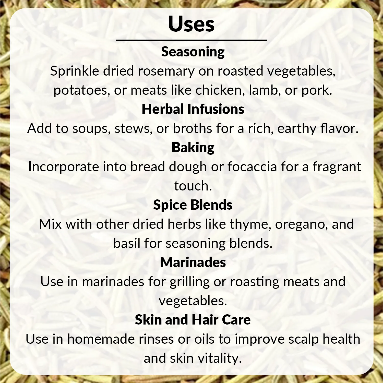 Dried Leaf Rosemary 100g - Image 5