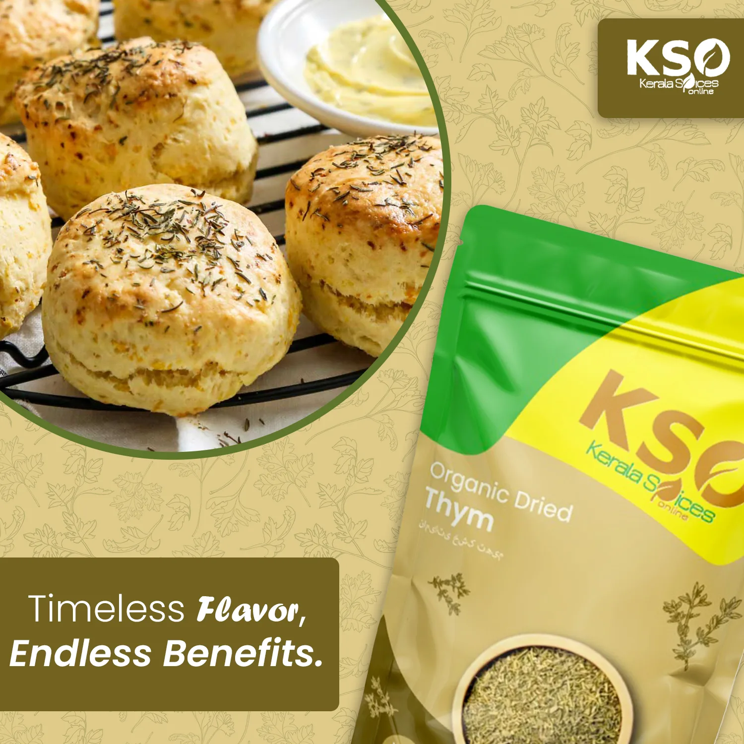 Organic Dried Thyme 100g - Image 3