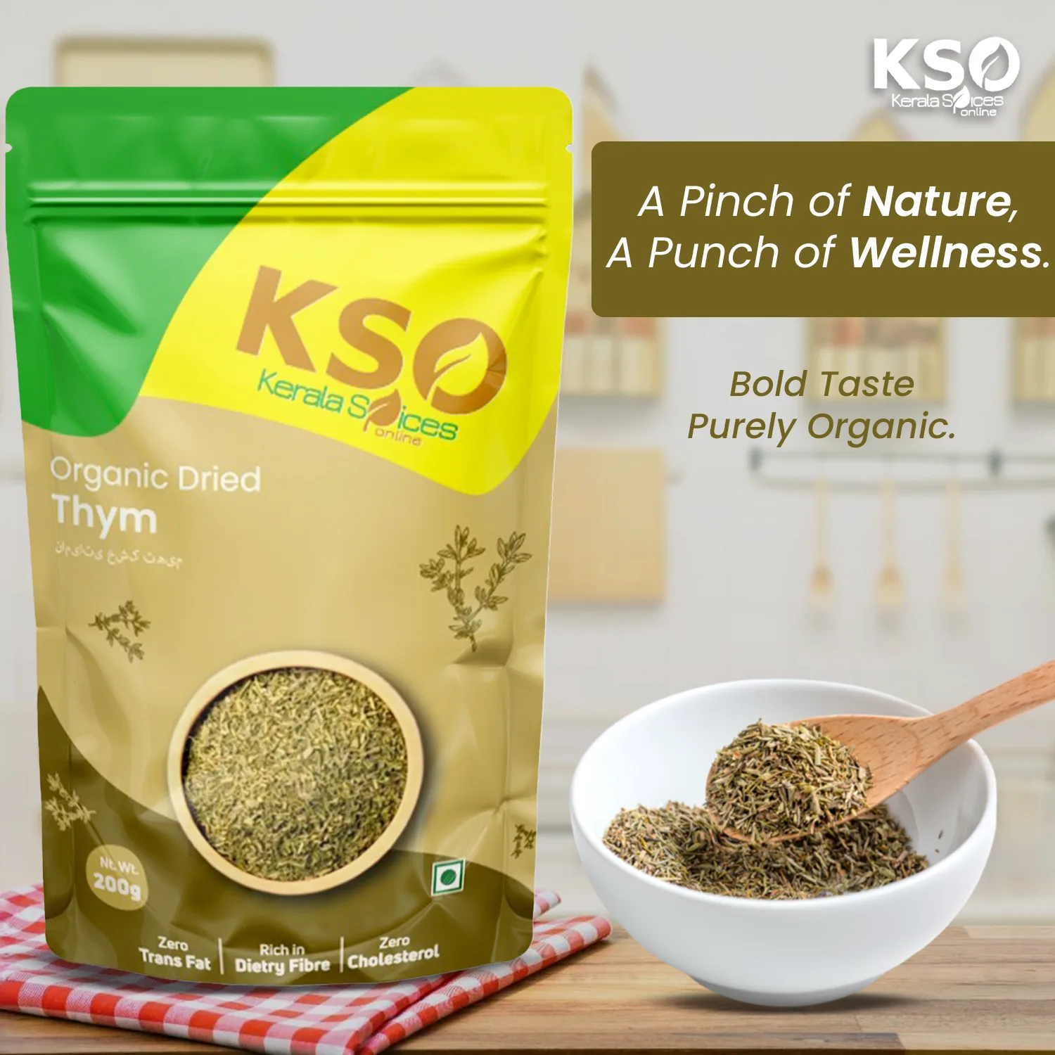 Organic Dried Thyme 100g - Image 4