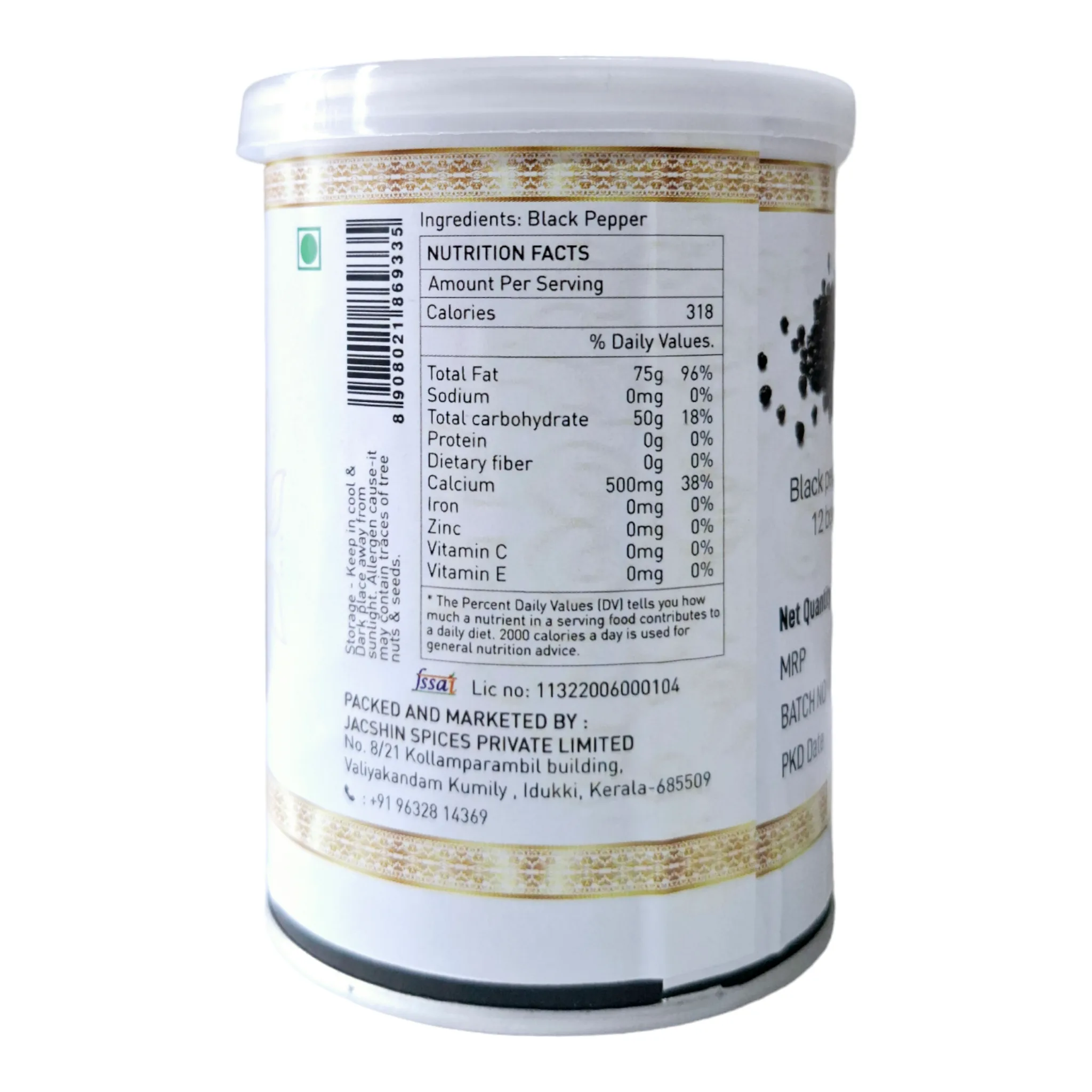 Premium Quality Thalassery pepper 12 bold -150gm - Image 2