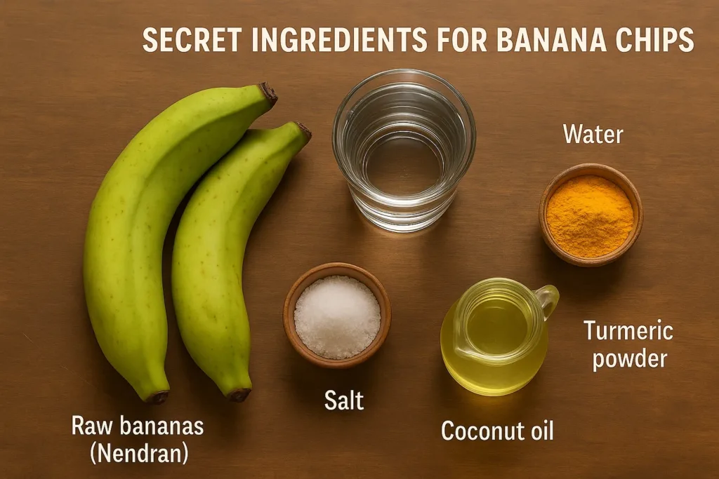 ingredients in banana chips
