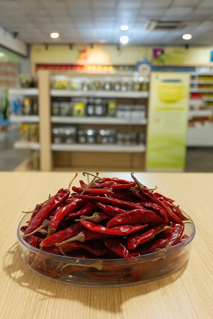Dried red Chillies