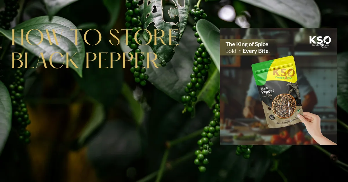 How to store black pepper